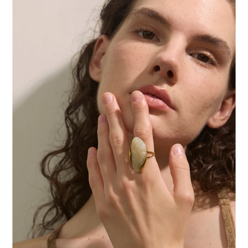 Geometrische Candy-Ring-Kollektion