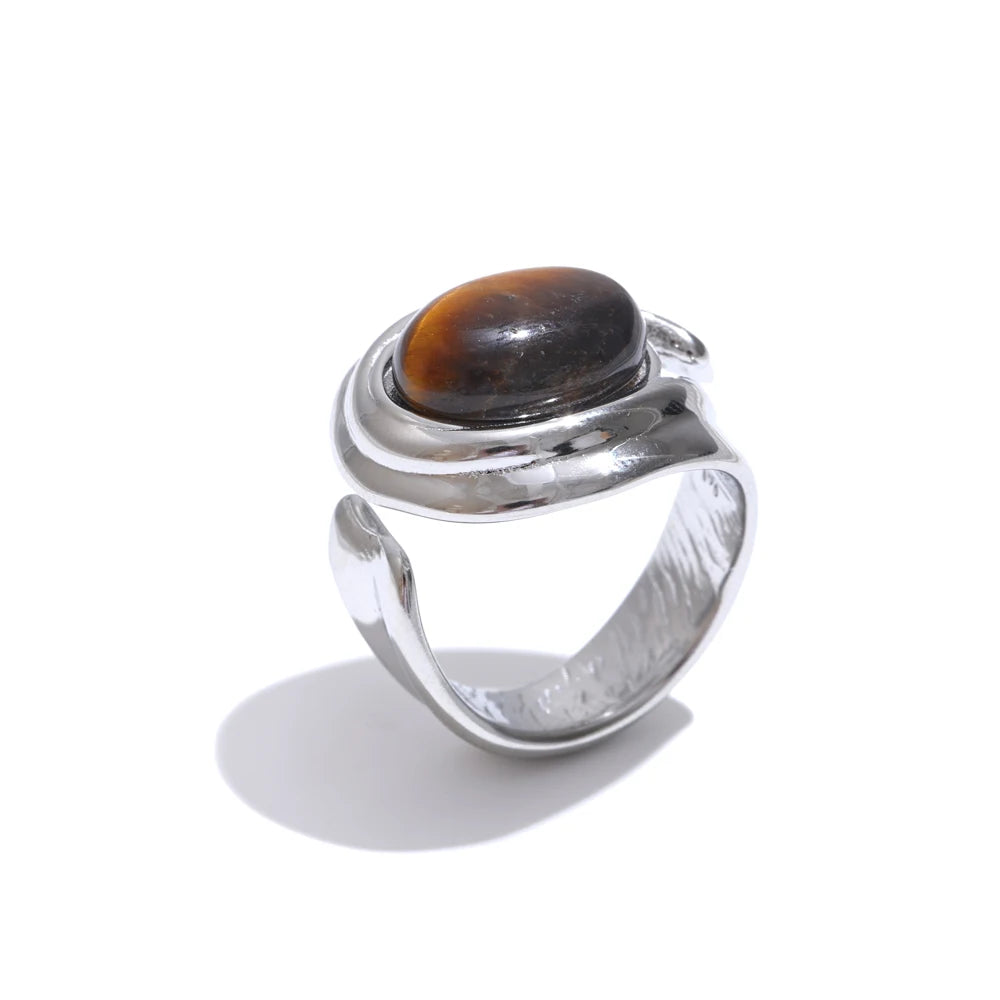 Tiger Eye Ring – Natural Stone