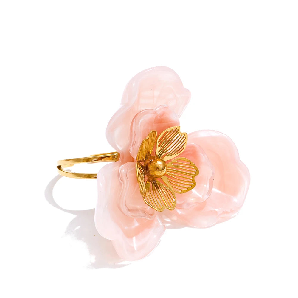 Bloom Ring – Candy Resin Flower