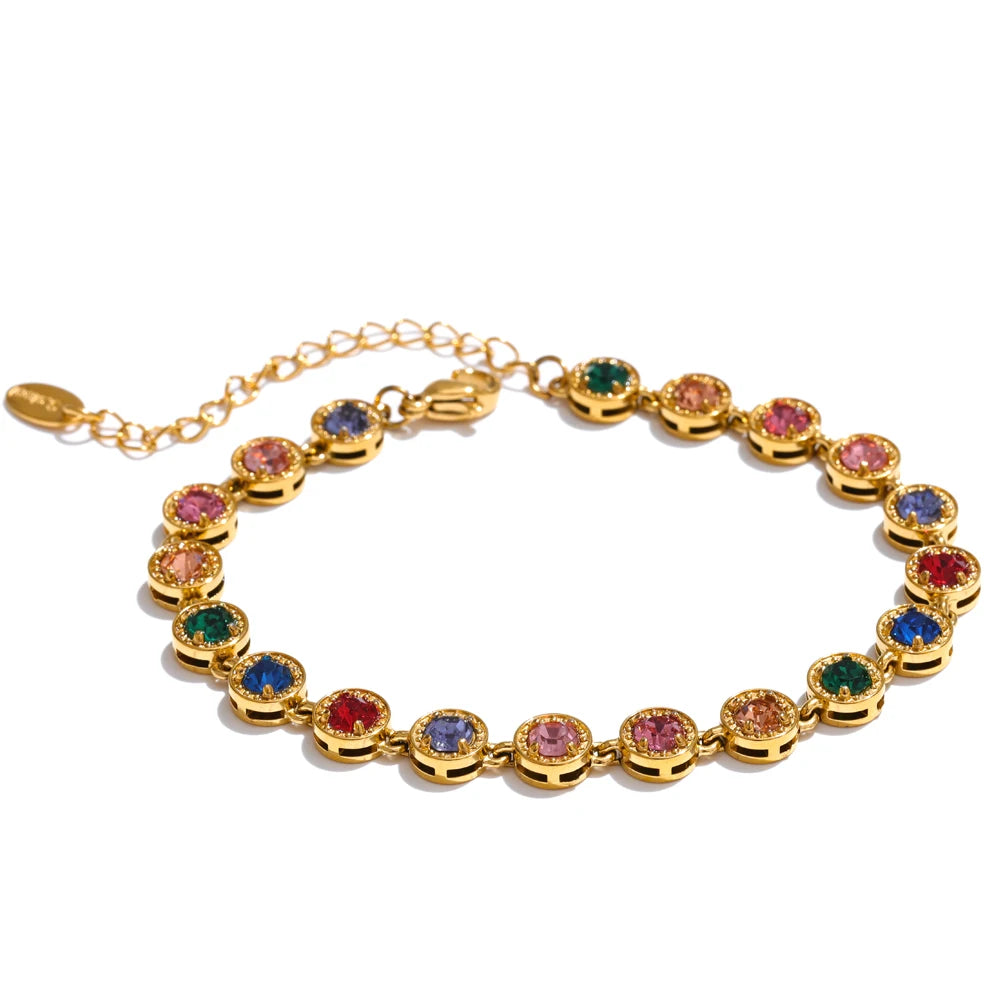 Collier & Bracelet Chaîne Tennis Zircone