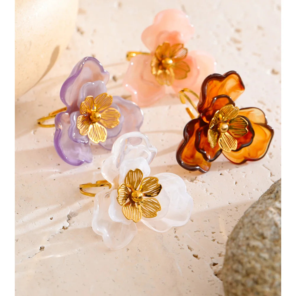 Bloom-Ring – Candy-Harz-Blume