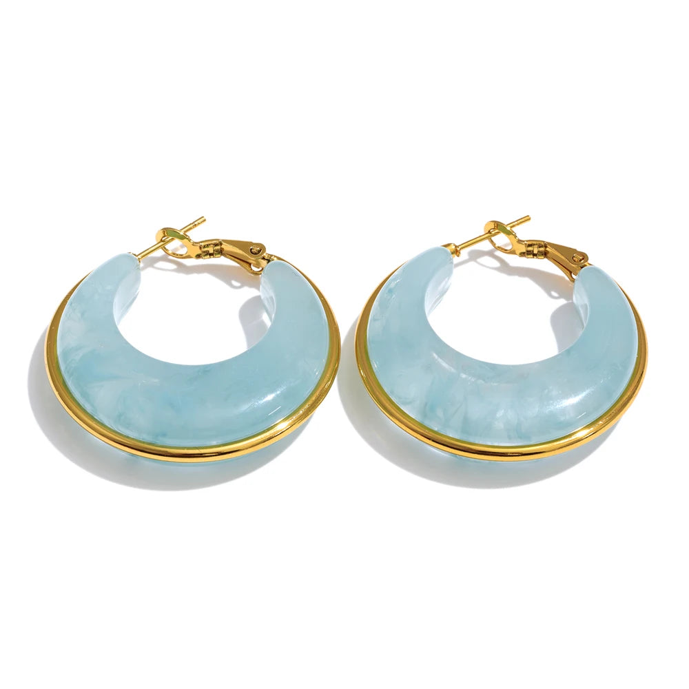 Chunky Acetate Hoops