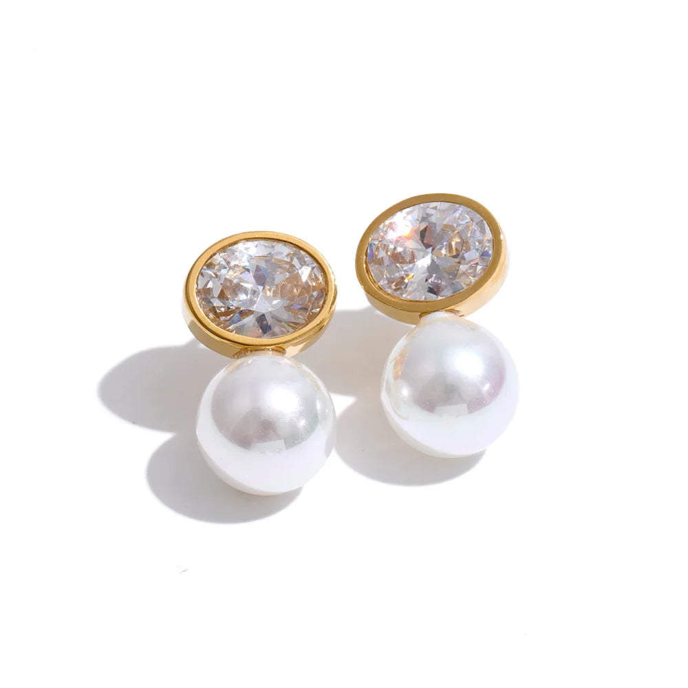 Puces Zircone & Perle