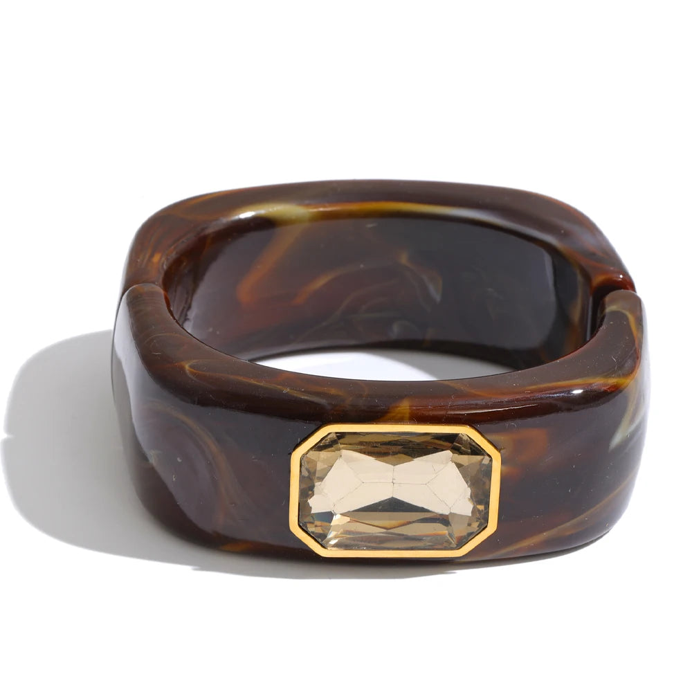 Bangle Statement Carré Cristal