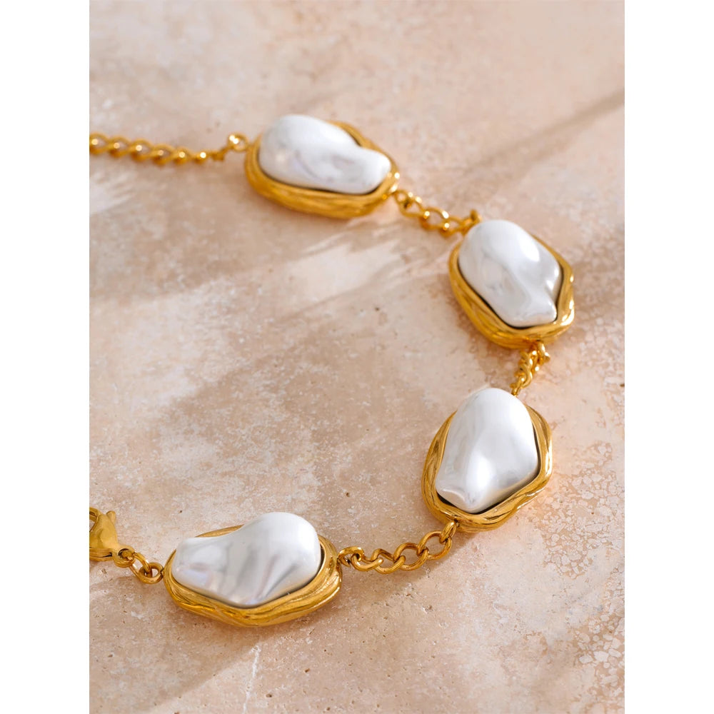Barockperlen-Ketten-Armband